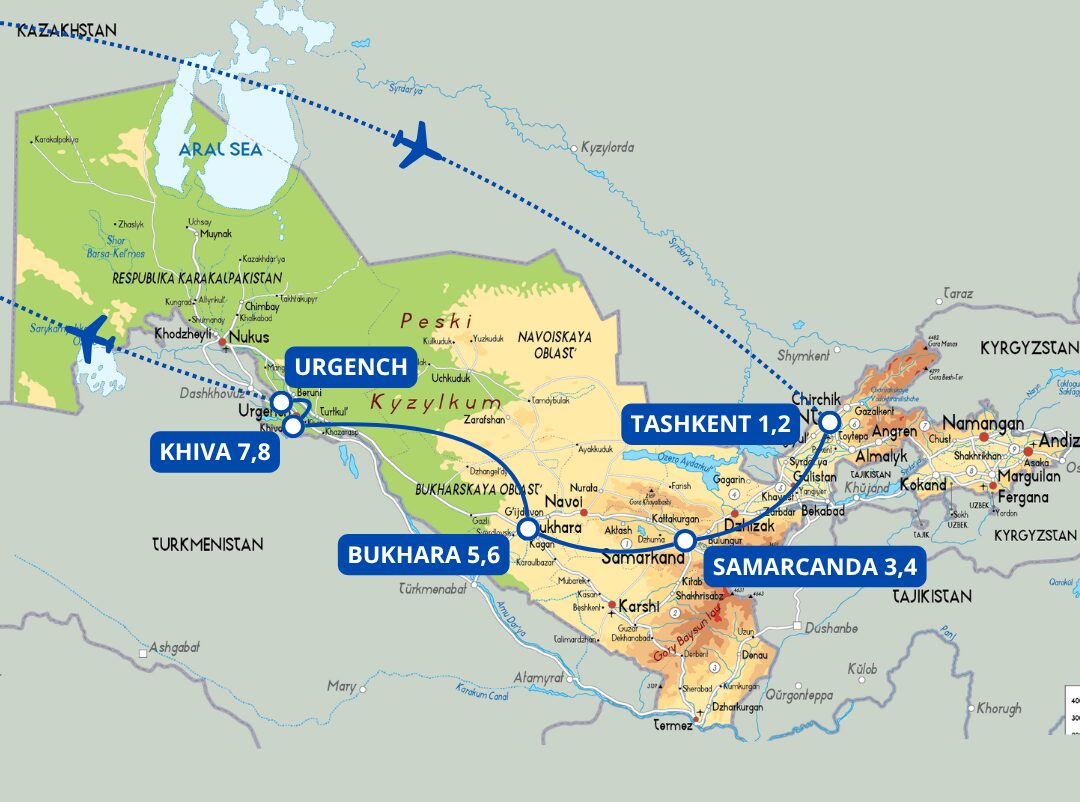 MAPPA UZBEKISTAN